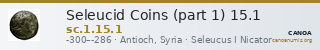 Seleucid Coins (part 1) 15.1 — CANOA
