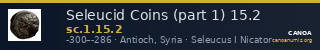 Seleucid Coins (part 1) 15.2 — CANOA