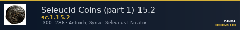 Seleucid Coins (part 1) 15.2 — CANOA