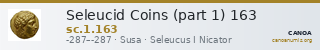 Seleucid Coins (part 1) 163 — CANOA