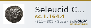 Seleucid Coins (part 1) 164.4 — CANOA