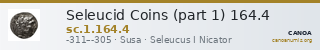 Seleucid Coins (part 1) 164.4 — CANOA