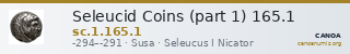 Seleucid Coins (part 1) 165.1 — CANOA