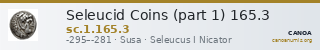 Seleucid Coins (part 1) 165.3 — CANOA