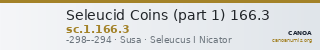 Seleucid Coins (part 1) 166.3 — CANOA