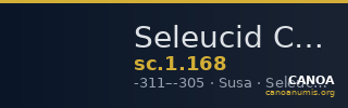 Seleucid Coins (part 1) 168 — CANOA