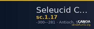 Seleucid Coins (part 1) 17 — CANOA