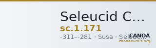Seleucid Coins (part 1) 171 — CANOA