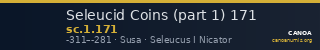 Seleucid Coins (part 1) 171 — CANOA