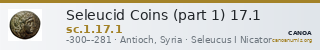 Seleucid Coins (part 1) 17.1 — CANOA