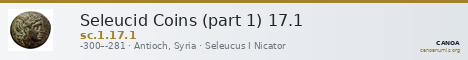 Seleucid Coins (part 1) 17.1 — CANOA