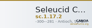 Seleucid Coins (part 1) 17.2 — CANOA