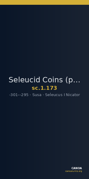 Seleucid Coins (part 1) 173 — CANOA
