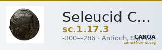 Seleucid Coins (part 1) 17.3 — CANOA