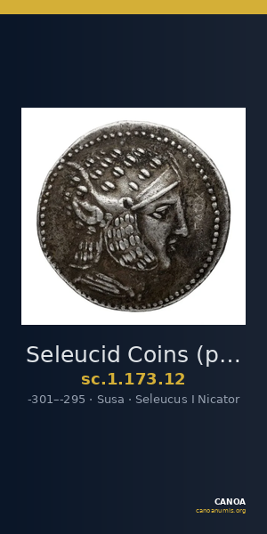 Seleucid Coins (part 1) 173.12 — CANOA