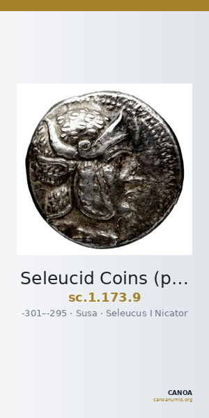 Seleucid Coins (part 1) 173.9 — CANOA