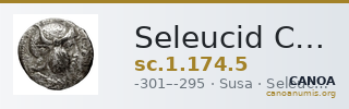 Seleucid Coins (part 1) 174.5 — CANOA