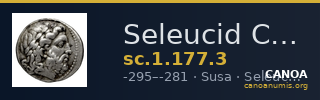 Seleucid Coins (part 1) 177.3 — CANOA