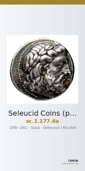 Seleucid Coins (part 1) 177.6a — CANOA