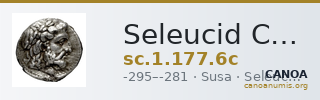 Seleucid Coins (part 1) 177.6c — CANOA