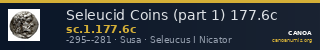 Seleucid Coins (part 1) 177.6c — CANOA