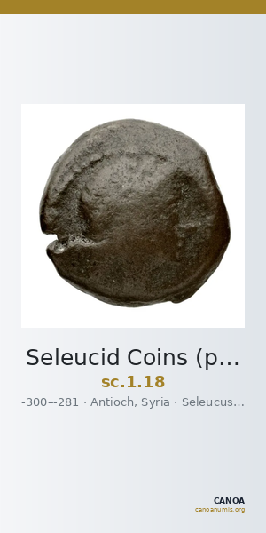 Seleucid Coins (part 1) 18 — CANOA