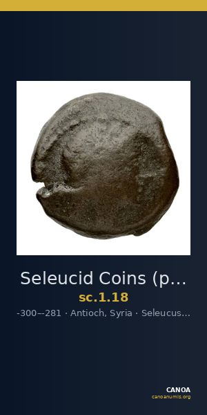 Seleucid Coins (part 1) 18 — CANOA