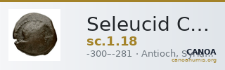 Seleucid Coins (part 1) 18 — CANOA