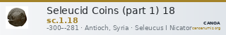 Seleucid Coins (part 1) 18 — CANOA