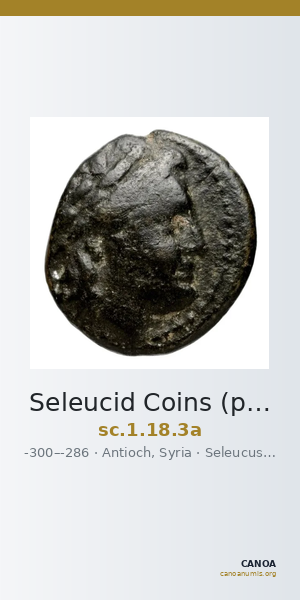 Seleucid Coins (part 1) 18.3a — CANOA