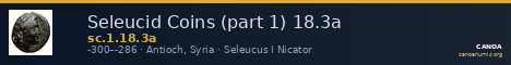 Seleucid Coins (part 1) 18.3a — CANOA