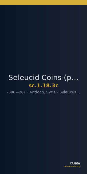 Seleucid Coins (part 1) 18.3c — CANOA