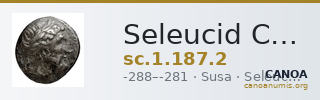Seleucid Coins (part 1) 187.2 — CANOA