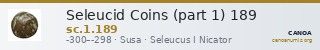 Seleucid Coins (part 1) 189 — CANOA