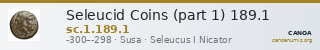Seleucid Coins (part 1) 189.1 — CANOA