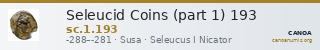 Seleucid Coins (part 1) 193 — CANOA