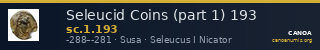 Seleucid Coins (part 1) 193 — CANOA