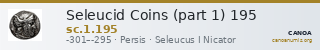 Seleucid Coins (part 1) 195 — CANOA