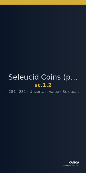 Seleucid Coins (part 1) 2 — CANOA
