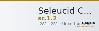 Seleucid Coins (part 1) 2 — CANOA