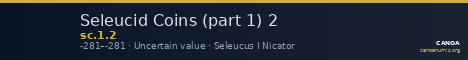 Seleucid Coins (part 1) 2 — CANOA