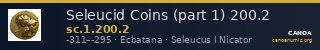 Seleucid Coins (part 1) 200.2 — CANOA