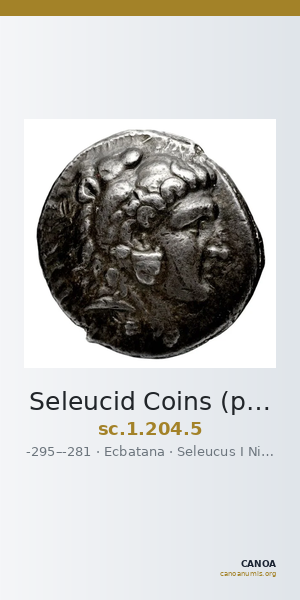 Seleucid Coins (part 1) 204.5 — CANOA