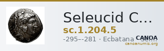 Seleucid Coins (part 1) 204.5 — CANOA
