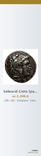 Seleucid Coins (part 1) 204.6 — CANOA