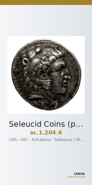 Seleucid Coins (part 1) 204.6 — CANOA