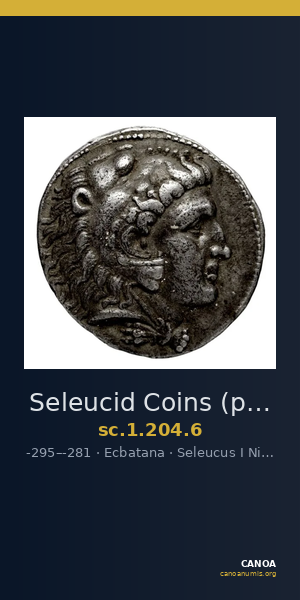 Seleucid Coins (part 1) 204.6 — CANOA