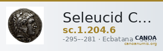 Seleucid Coins (part 1) 204.6 — CANOA
