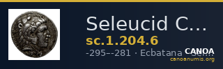 Seleucid Coins (part 1) 204.6 — CANOA