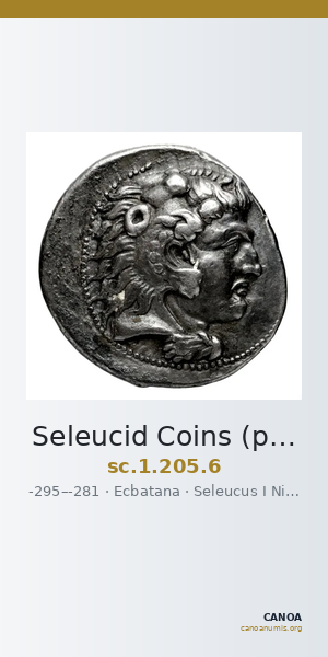 Seleucid Coins (part 1) 205.6 — CANOA